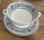 Royal Doulton Baronet Cream Soups & Saucers English Bone China Set Of 6. Fixed Price $180.00.