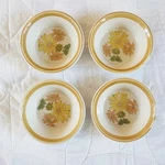 Vtg Mikasa Stone Manor Invitation F5801 4 Bowls Floral Pattern Japan Mcm Daisy. Fixed Price $40.00.