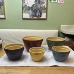 Over And Back Indoor Outfitters Portugal Nesting Ceramic Mixing Bowls 5. Fixed Price $20.00.
