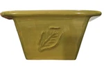 Host Collection Baking Dish Tastefully Simple Square Green Leaf 5.5"WX 7"LX3.5"H. Fixed Price $15.83.