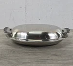 1969 Cordova Holloware By Riviera Stainless Steel Double Vegetable Dish CS-3120. Fixed Price $24.99.