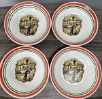 Set 4 Vintage Himark San Remo Italia Buona Pasta 8.25" Salad Soup Bowls Italy. Fixed Price $44.99.
