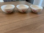 3 Thompson Pottery Floral Garden 7" Cereal Soup Bowls Ceramic. Fixed Price $17.99.