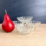 Hazel Atlas Colonial Swirl Fruit/dessert Bowls Set Of Mid Century 4.75" Clea. Fixed Price $22.00.