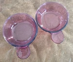 Vtg Pyrex Corning Ware Vision V-150-B Cranberry Grab It & Go Dish Bowls 1/2". Fixed Price $35.95.