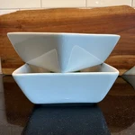 Set Of Pampered Chef Simple Additions 7.25 Square Medium Serving Bowls #1915. Fixed Price $29.97.