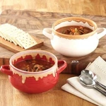 2 Or 4 Pc. Soup Crock Bowl Handle Rustic Stoneware Serving Set Chili Salad. Fixed Price $29.99.