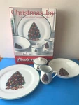 Florida Marketplace Christmas Joy Dishes Completer Set Platter Bowl Cream Sugar. Fixed Price $54.99.