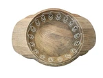 Cravings Chrissy Teigen Rustic Farmhouse Mango Wood Serving Bowl 10 X13 Boho. Fixed Price $20.00.