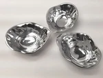Pottery Barn Pasha Bowls Polished Metal Silver Tone Set Of 3. Fixed Price $56.76.