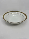 Sango - Georgetown #8455 Vegetable Bowl Gold Trim 9.25". Fixed Price $10.00.