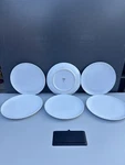 6 Ikea Collectible Dinner Plate White Color 10 Inch #12011-2 By Sweden. Fixed Price $39.99.
