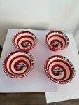 Lorrie Veasey Our Name Is Mud Ice Cream Bowls "you're Positively Yummy" Set OF4. Fixed Price $26.00.
