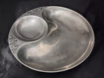Wilton Armetale Chip And Dip Platter Snack Serving Plate Dish Bowl 13. Fixed Price $29.00.