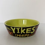 New Hallmark Halloween Glazed Porcelain Spider Candy Treat Dish Bowl. Fixed Price $8.05.
