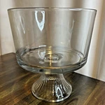 New Anchor Hocking Monaco Footed Trifle Bowl With Stand, Crystal, Set 1. Fixed Price $39.98.