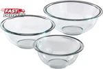 Pyrex Essentials (3-PIECE) Glass Mixing Bowls Set For Prepping, Baking And Cooki. Fixed Price $25.50.