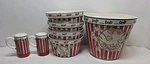 Kitchen Prep 101 By Tabletops Unlimited Ceramic Popcorn 7 Piece Family Set. Fixed Price $46.77.