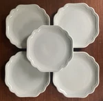 Lenox French Perle Bead Ice Blue Accent Luncheon Plates SET/5. Fixed Price $78.00.