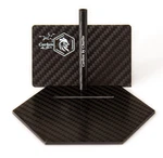 Carbon Fiber Mini Plate Set With Warming Base Card & Tube 3K Twill Usa. Fixed Price $76.00.
