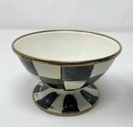 Mackenzie-childs Courtly Check Enamel Ice Cream Bowl, Serving Candy Dish. Fixed Price $48.99.