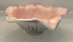 New Julia Knight 8 Lily Flower Bowl Pink Ice Metal Luxury Msrp $75 Sold Out. Fixed Price $34.99.