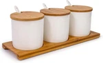 June Sky Ceramic Food Storage Containers With Bamboo Lid- Modern Design. Fixed Price $33.59.