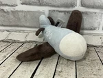 Janie And Jack Blue Brown Airplane Jet Plush Terrycloth Baby Rattle 2009. Fixed Price $10.39.