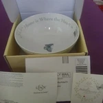 Lenox Butterfly Meadow "home Where The Heart Is" 7.25" Sentiment Bowl. Fixed Price $25.00.