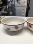 Longaberger Pottery Berry Fruit Medley Bowl Cereal Dessert 5.75" Pair. Fixed Price $25.00.