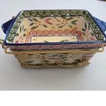 Temp-tations Baker Old World Floral Ceramic 1 Qt Cream Baking Dish. Fixed Price $23.20.