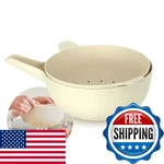Ekobo Large Mixing Bowl Colander Set White 135 Oz Bpa-free Eco-composite. Fixed Price $76.80.