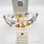 Mikasa Garden Harvest Glass Oval Serving Bowl 10 3/4 Embossed Fruit. Fixed Price $42.99.