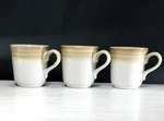 Set Vintage Noritake Glazed Stoneware 8621 "fanfare" Coffee Mugs/tea Cups. Fixed Price $15.50.