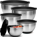 Premium Mixing Bowls With Set, Airtight Lids, Thicker Stainless Steel, Non-. Fixed Price $57.19.