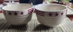 American-made Pottery Featuring "beehive" Shape 2 Bowls For Cereal Soup. Fixed Price $38.00.