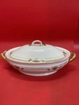 Vintage Pirkenhammer Chester Czechoslovakia Oval Covered Vegetable Bowl #6906. Fixed Price $25.00.