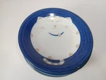 Cat Lovers Gifts! Ct. Rice Soup 6.5INCH Bowl Made Japan Blue Maneki Neko. Fixed Price $49.50.