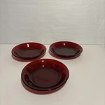Vintage Anchor Hocking Royal Ruby Red Soup Salad Bowls 7 1/2" Slight Rim 3. Fixed Price $26.55.
