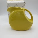 Homer Laughlin Fiestaware Small Mini Creamer Disc Pitcher Sunflower. Fixed Price $24.99.