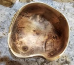 Handcrafted Wooden Flowering Plum Bowl! Made The Usa. Fixed Price $29.50.