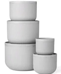 Member's Mark Ten (10) Piece Nesting Sculpted Serving Bowl Set Gray. Fixed Price $50.88.