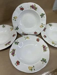 Gibson Grove Soup Bowls Lot Set Of Wide Rim Fruit 9 1/4. Fixed Price $18.00.