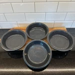 Set Of 4 6-7/8 Medium Bowl 19 Oz. In Slate Gray Cereal Fiestaware Euc. Fixed Price $49.97.