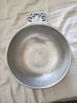 8" Nambe Handled Bowl With Ornamental Scrolls 212. Fixed Price $23.99.