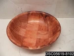 Qty= 12: Tablecraft Products 8" Wovenwood Mahogany Bowl, 208. Fixed Price $31.10.