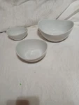 Crofton White Porcelain Serving Bowls Set 3 -. Fixed Price $8.95.