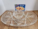 Walther Glass Siebenstern Chip And Dip Set Made In West Germany 15" 9.5". Fixed Price $24.71.