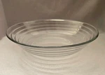 Set Of Libbey Clear Glass Hoops Soup Bowls 8 1/4". Fixed Price $49.49.