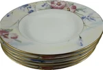 Mikasa Matisse CAH20 Pasta Bowls Set Of Bone China Floral Gold Rim 8.75. Fixed Price $39.99.